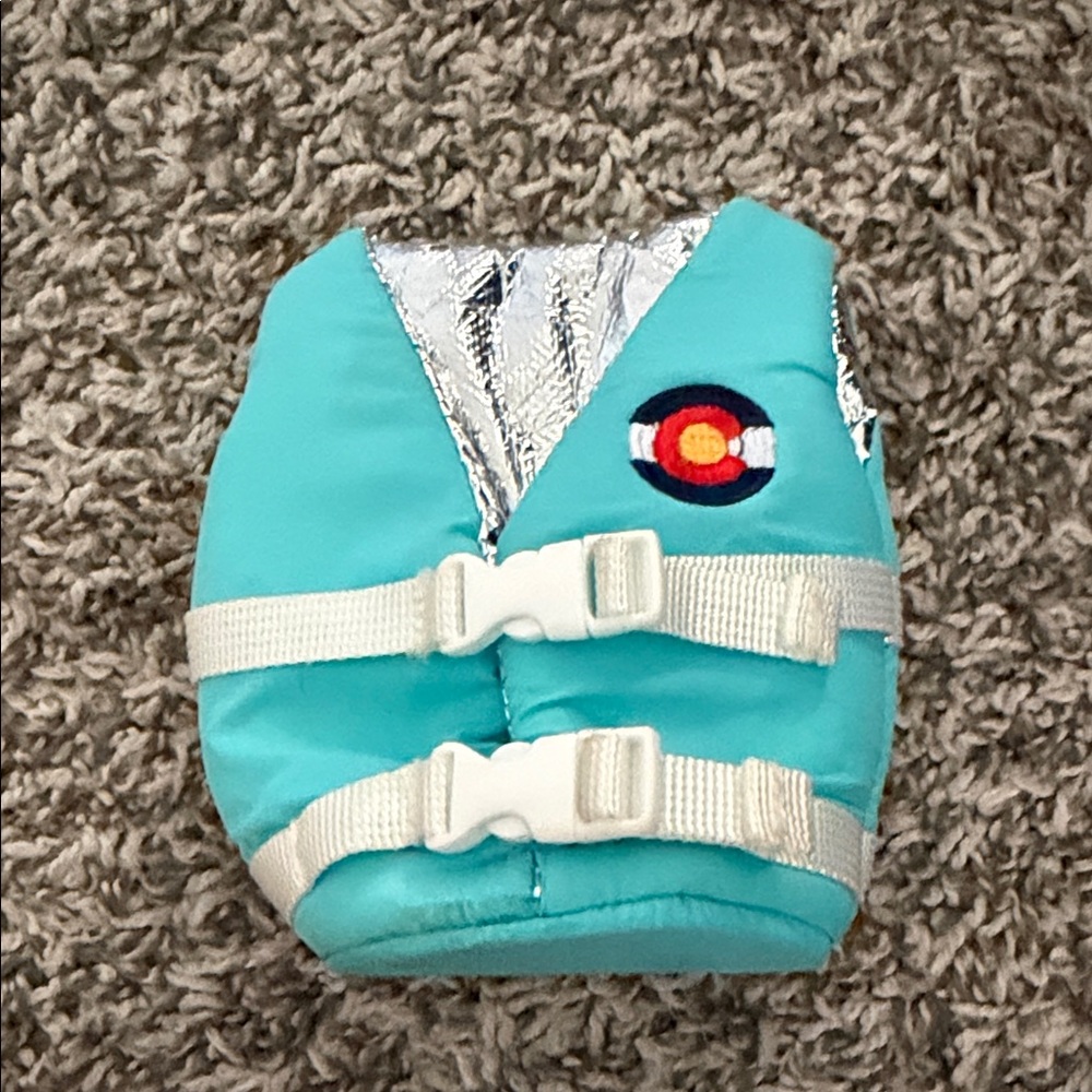Colorado Puffin Life Vest Koozie Drinkware